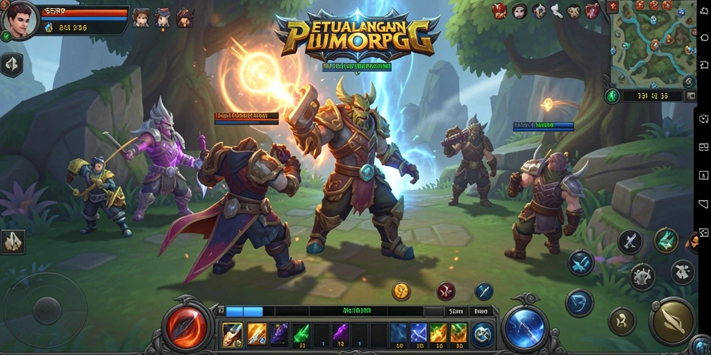 Tangkapan layar dari gameplay 55RP menampilkan aksi seru dalam pertempuran.