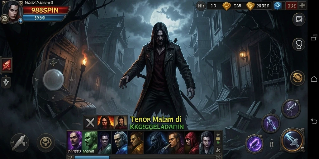 Screenshot menampilkan suasana gelap dan seram di dalam game.
