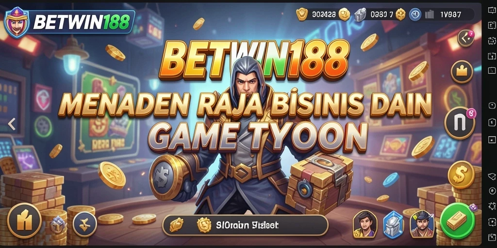 Screenshot menunjukkan gameplay seru BETWIN188 yang menampilkan manajemen bisnis.