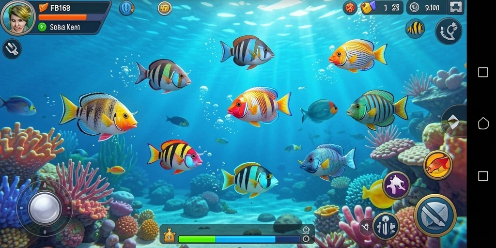 Gameplay seru dengan grafis ikan yang menarik di FB168.