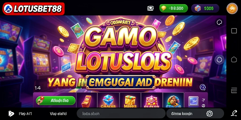 Tampilan menarik dari gameplay slot LOTUSBET88 yang penuh warna.