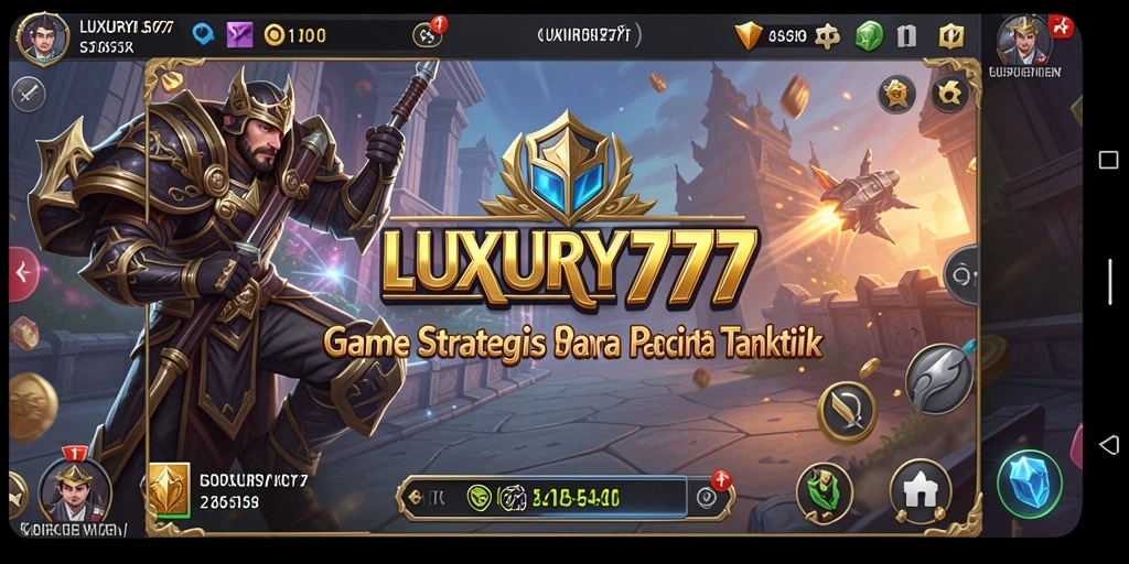 Tampilan gameplay seru dalam LUXURY777 yang penuh strategi.