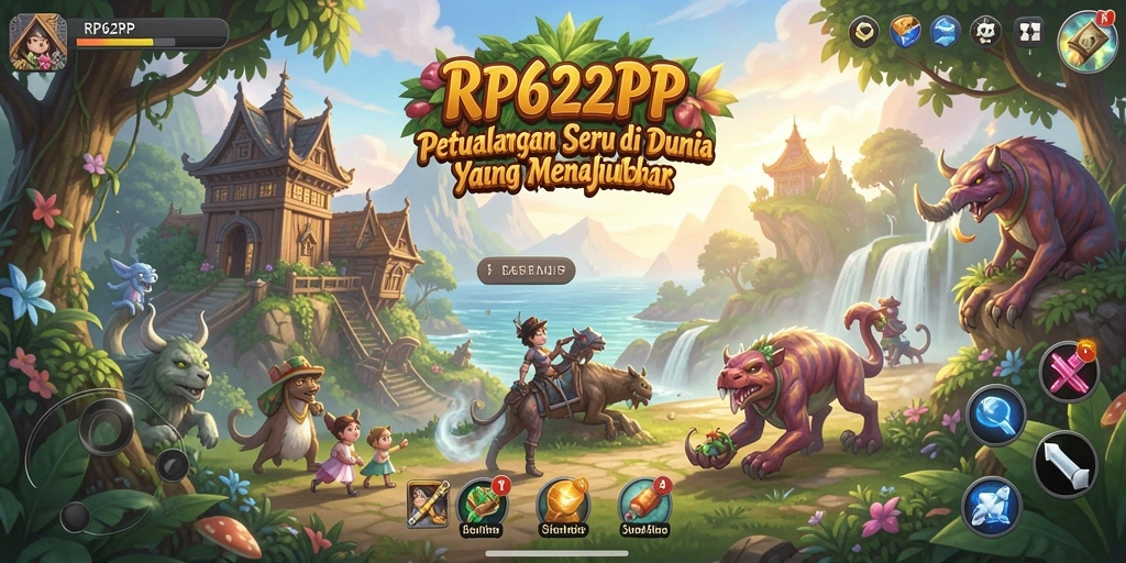 Screenshot menampilkan gameplay menjelajahi dunia petualangan yang menakjubkan.