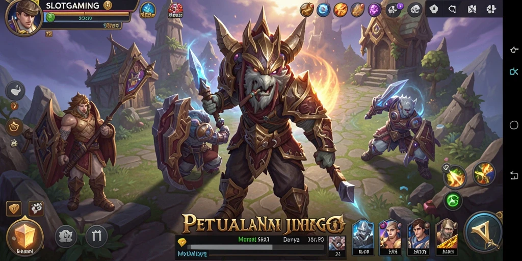 Gambar tampilan gameplay menakjubkan dari SLOTGAMING yang penuh aksi.