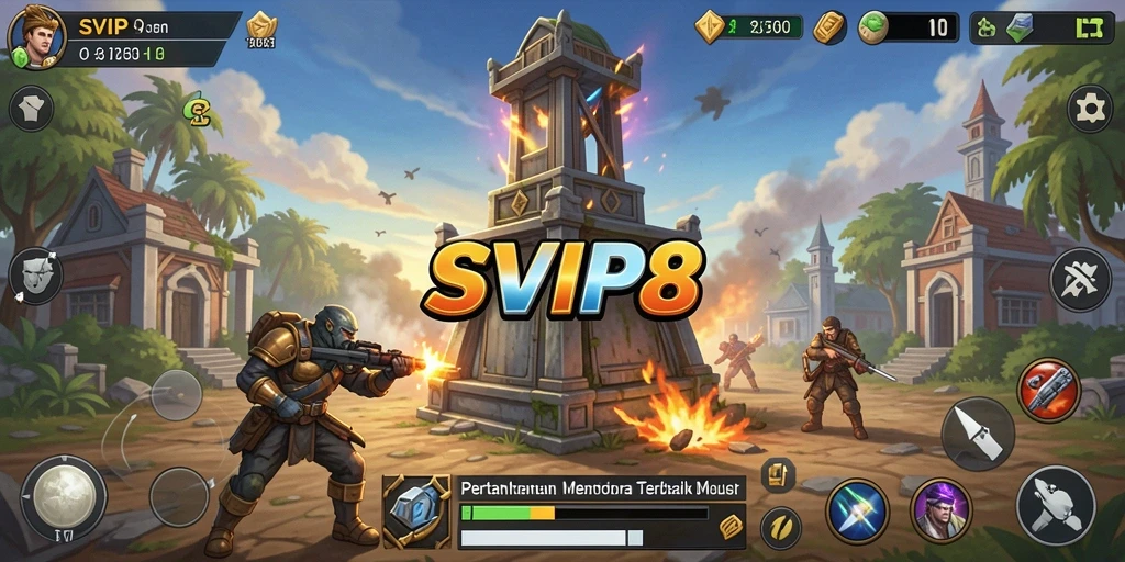Screenshot gameplay <strong>SVIP8</strong> menampilkan taktik bertahan yang mendebarkan.