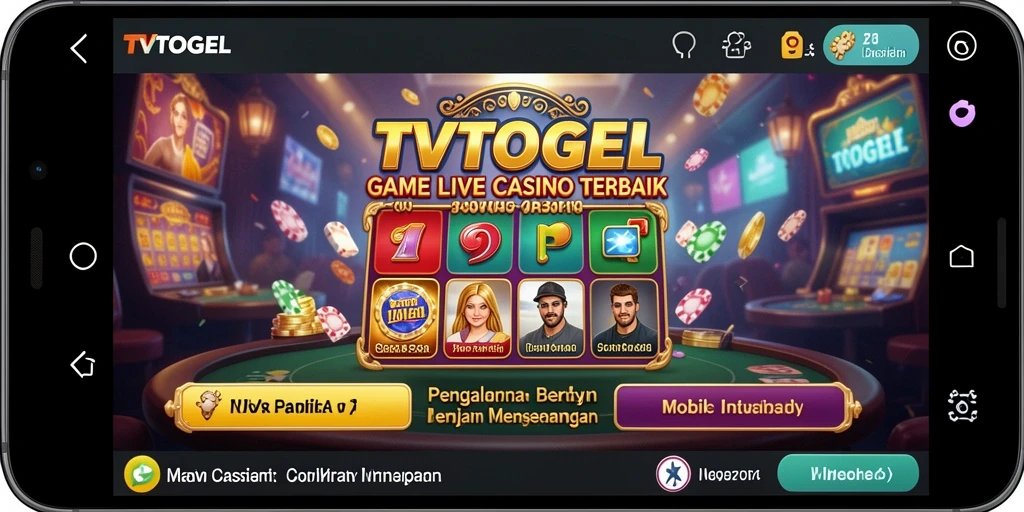 Tampilan gameplay TVTOGEL dengan dealer langsung di kasino.