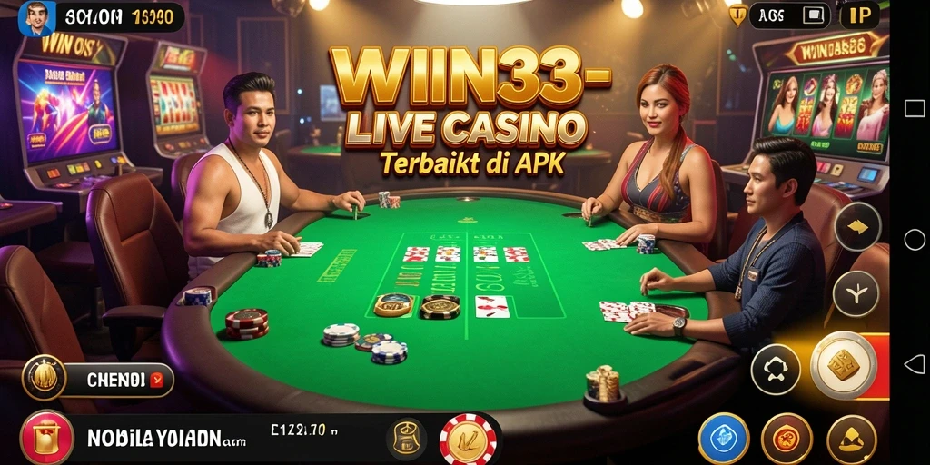 Tampilan gameplay Live Casino di WIN33 yang menarik dan interaktif.
