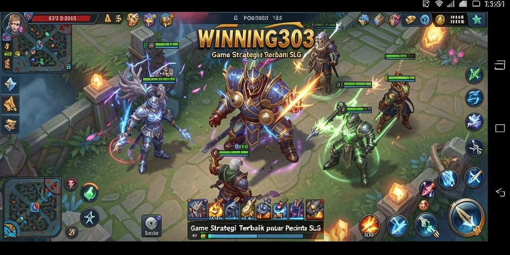 Tangkapan layar gameplay WINNING303 menampilkan strategi pertempuran yang mendebarkan.