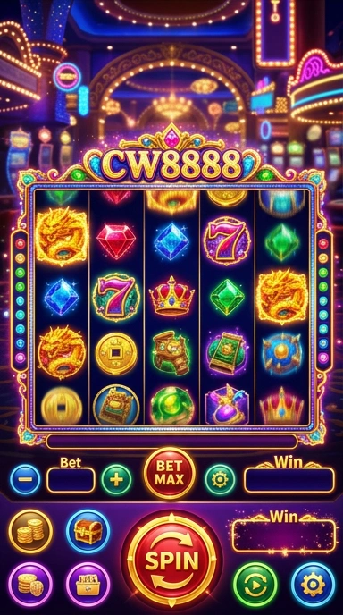 Tampilan utama cw8888 yang intuitif dan menarik.